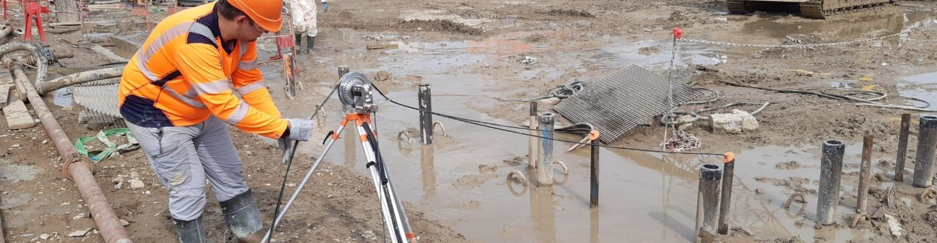 Intervention sur chantier Auscultations de fondations profondes